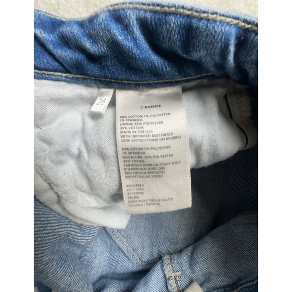 $260 L'Agence Selma Baby Bootcut Jeans 26 Balboa High Rise Medium Wash - Picture 3 of 9